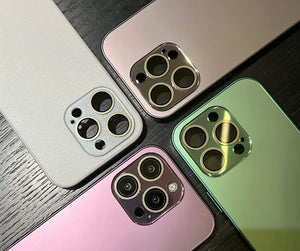 Electroplated Matte Acrylic Tempered Glass iPhone Protective Case