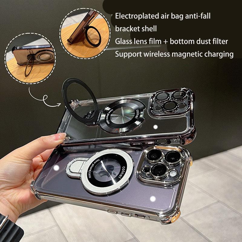 Magnetic case for iPhone series plated stands