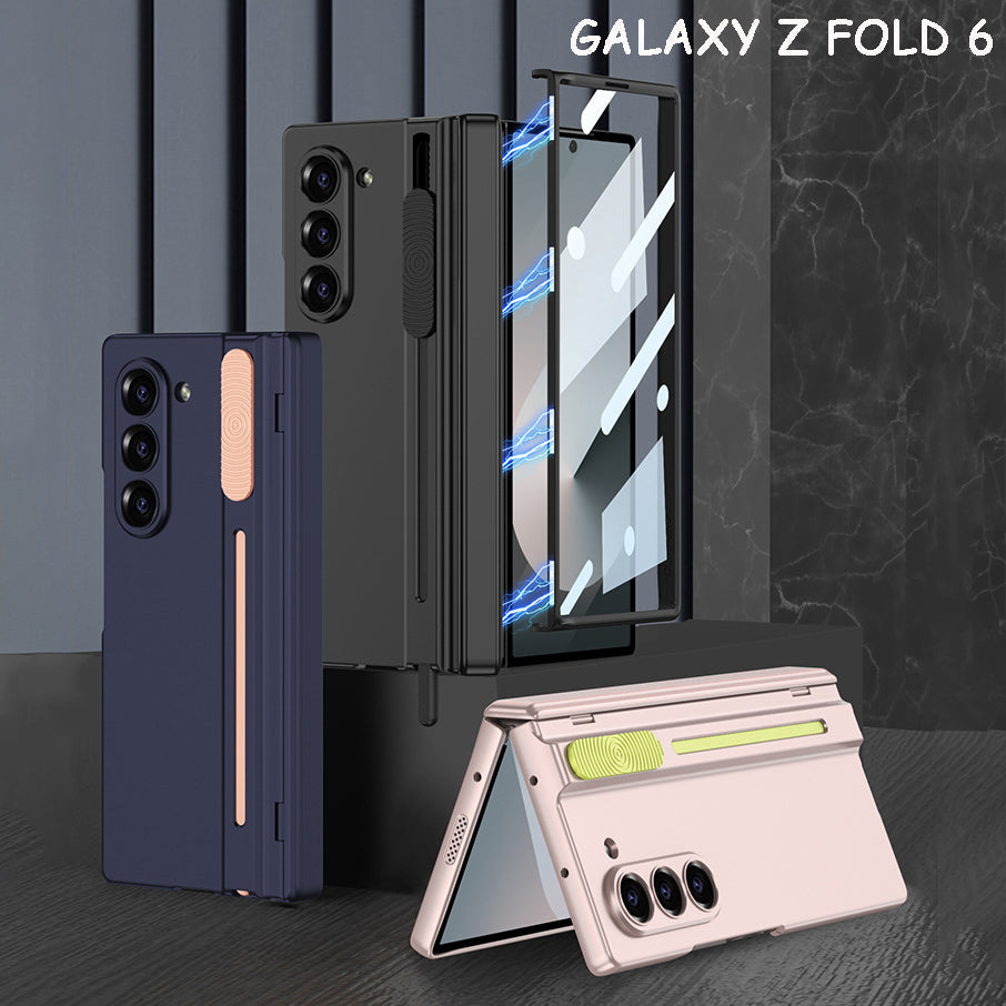 Suitable For Samsung ZFold6 Magnetic Folding Shaft Gear Adjustment Integrated Pen Slot Anti-Fall Mobile Phone Case
