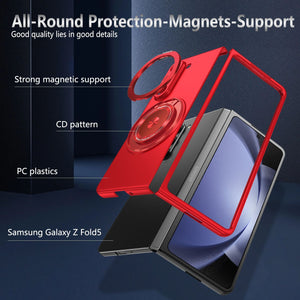 360-Degree Rotating Stand Suitable for Magnetic Wireless Charging of Samsung ZFOLD 5/6 Folding Phone Case