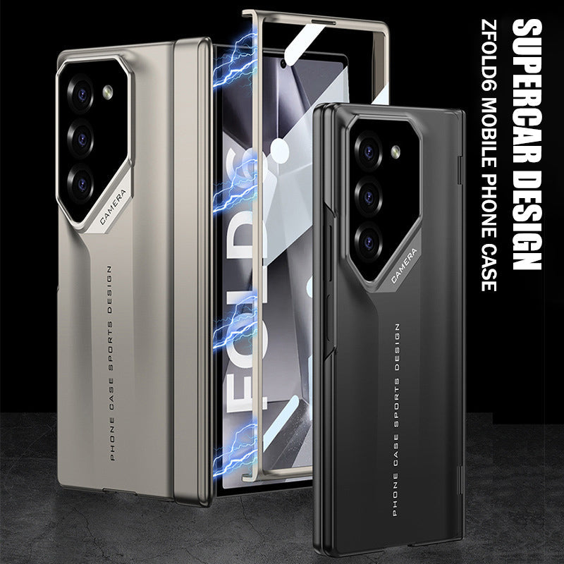 Suitable for Samsung Shell Film Integrated Magnetic Folding Hinge Phone Case