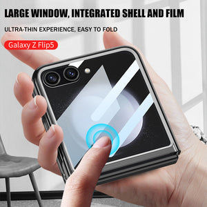 Suitable For Samsung Z Flip5 Full-Bag Film Large Window High-Transparent Back Panel Phone Case