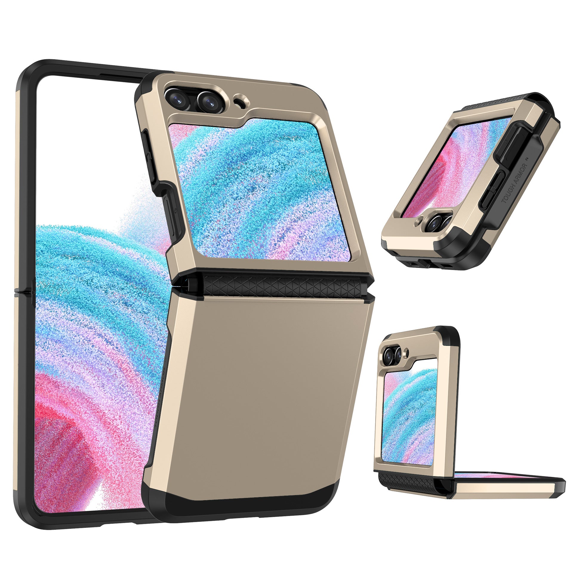 For Samsung ZFlip3/4/5/6 Mobile Phone Shell Hinge Integrated