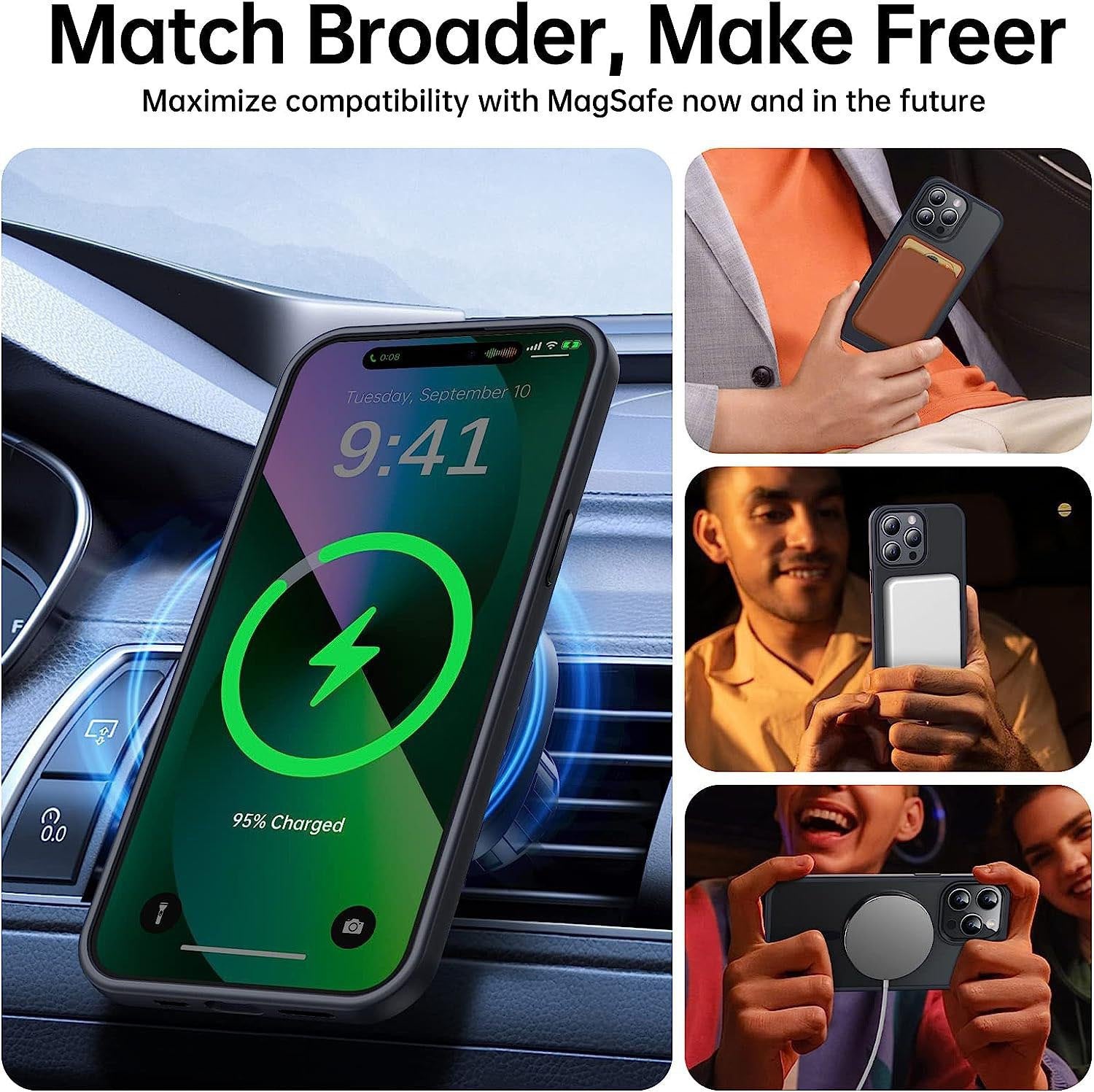 Suitable for iPhone16 Series Skin-like Frosted Translucent Magnetic Phone Case
