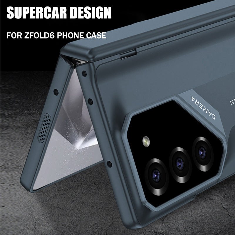 Suitable for Samsung Shell Film Integrated Magnetic Folding Hinge Phone Case