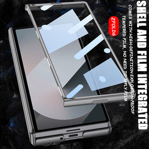 Suitable For Samsung ZFold6 Magnetic Folding Shaft Gear Adjustment Integrated Pen Slot Anti-Fall Mobile Phone Case