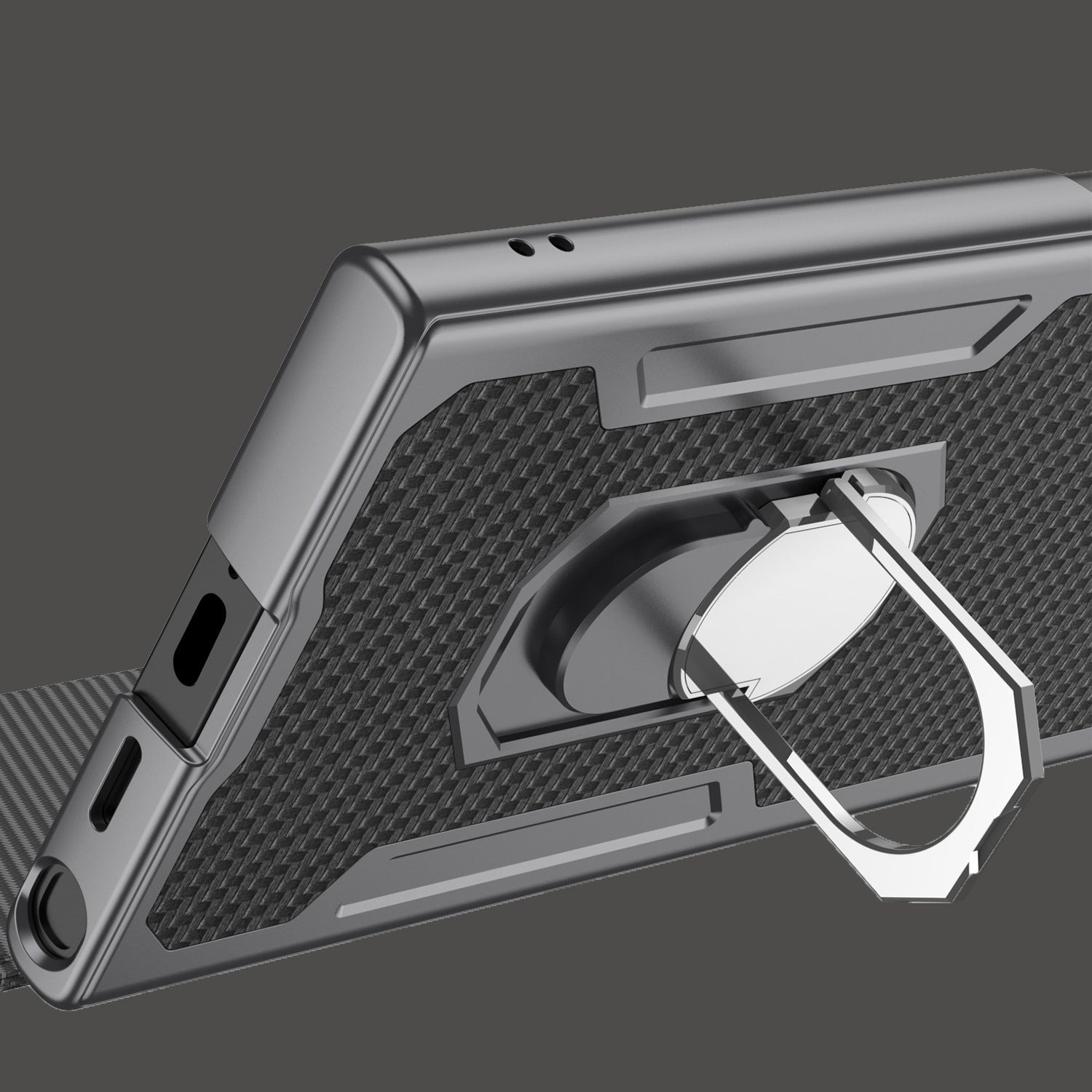 Suitable for Samsung S24Ultra Flip Rotating Ring Leather Case