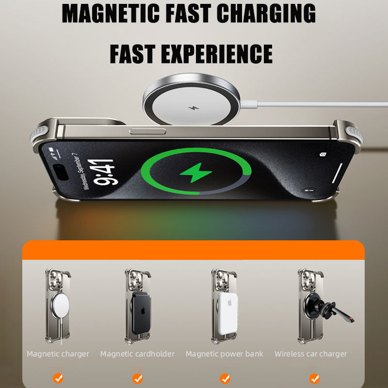 Suitable For iPhone 15 Series Mobile Phone Case Metal Frameless