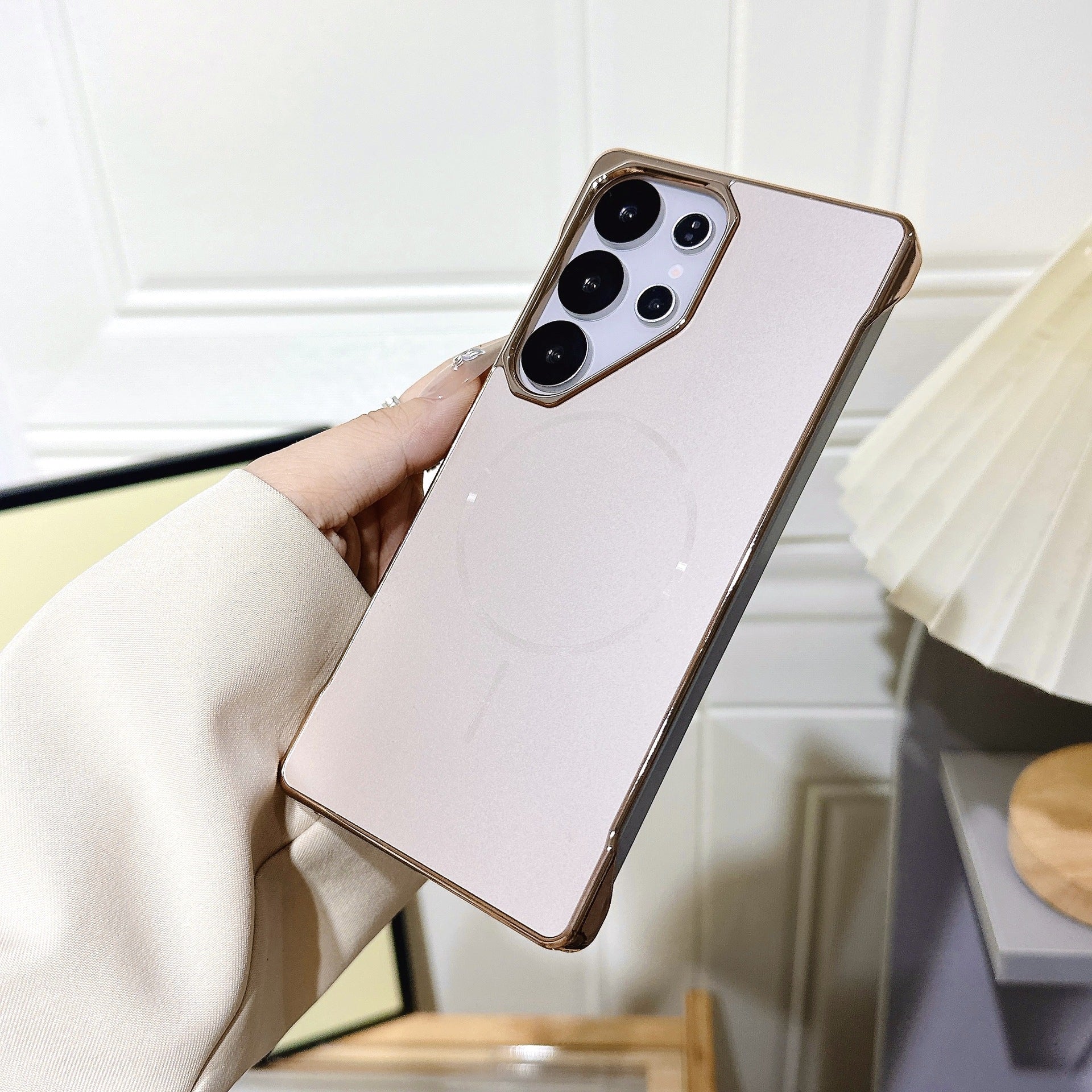For Samsung S25ultra Borderless Electroplated Magnetic  case
