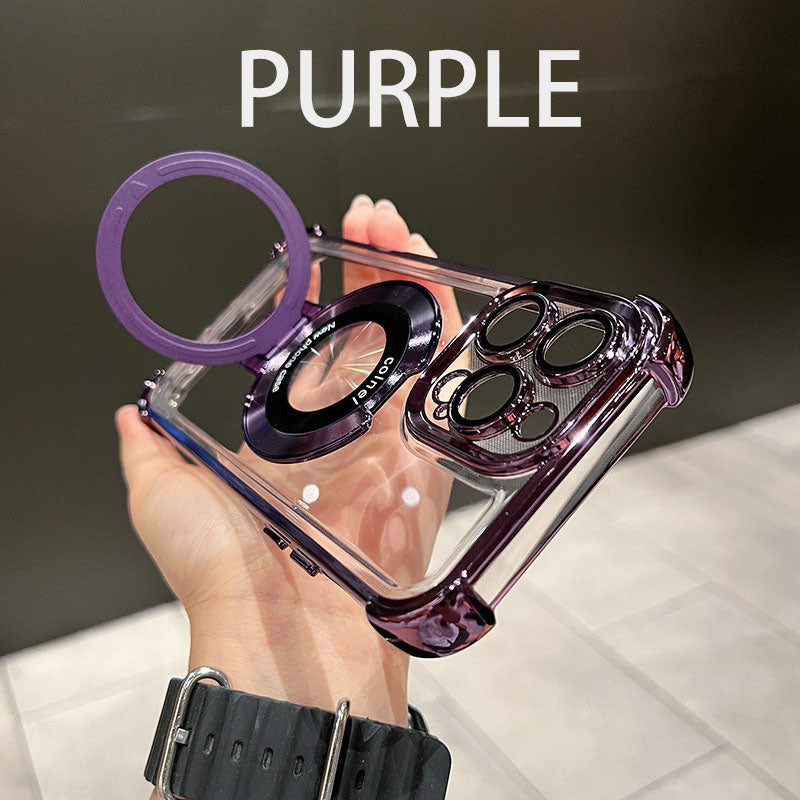 Magnetic case for iPhone series plated stands