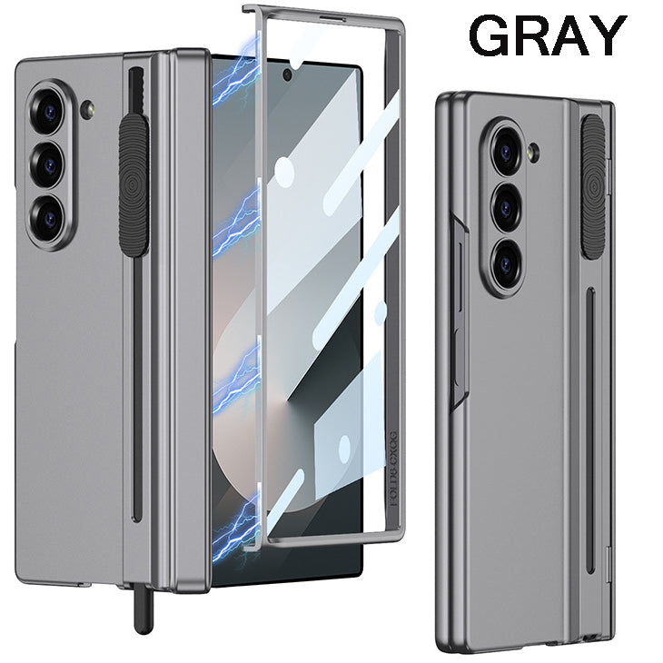 Suitable For Samsung ZFold6 Magnetic Folding Shaft Gear Adjustment Integrated Pen Slot Anti-Fall Mobile Phone Case