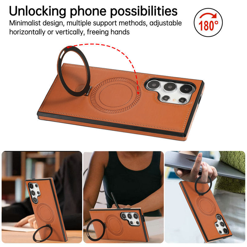 Suitable for Samsung series leather all-inclusive anti-fall mobile phone case