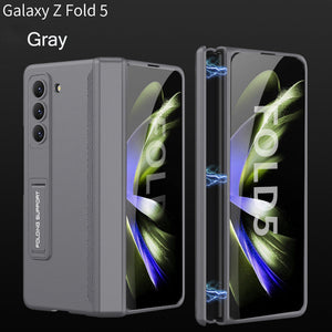 Suitable For Samsung Z FOLD5 Frosted Magnetic Hinge Bracket Phone Case