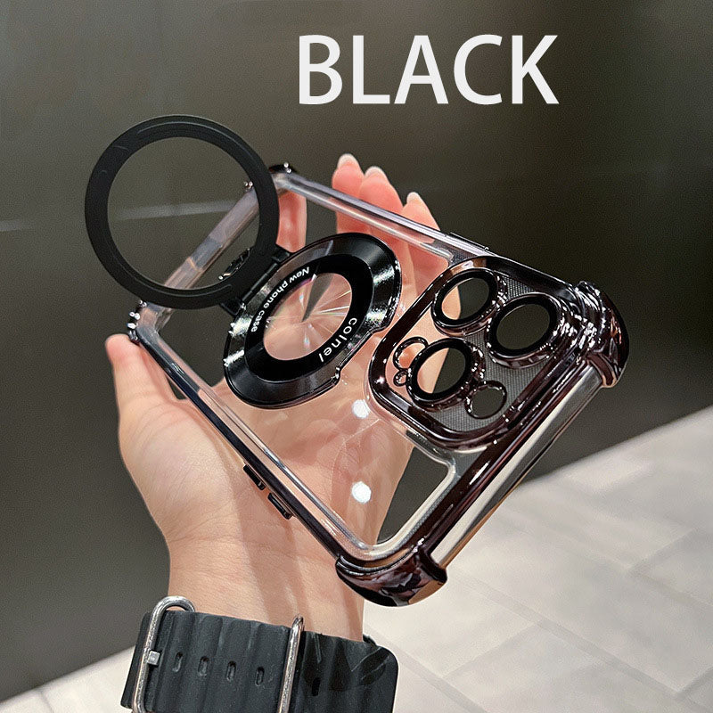 Magnetic case for iPhone series plated stands
