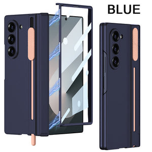 Suitable For Samsung ZFold6 Magnetic Folding Shaft Gear Adjustment Integrated Pen Slot Anti-Fall Mobile Phone Case