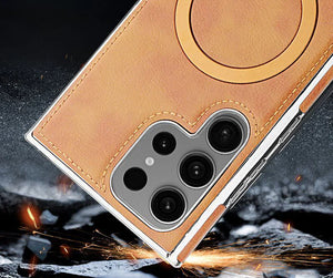 Suitable for Samsung S24/S25 series Business Magnetic Bracket Protective Case