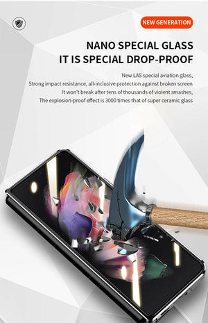 For Samsung Galaxy Z Fold 5/6/7 Metal Mobile Phone Protective Case