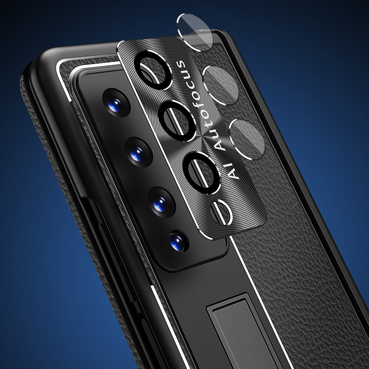 Applicable To Samsung Zfold6/Zfold5 Magnetic Hinge Leather Phone case