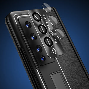 Applicable To Samsung Zfold6/Zfold5 Magnetic Hinge Leather Phone case