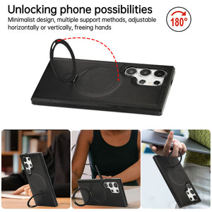 Suitable for Samsung series leather all-inclusive anti-fall mobile phone case