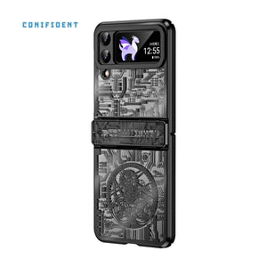 Mechanical Folding Samsung Zfip5/6 Electroplating Mobile Phone Shell Hinge Anti-Fall Protective Cover
