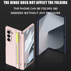 Suitable For Samsung ZFold6 Magnetic Folding Shaft Gear Adjustment Integrated Pen Slot Anti-Fall Mobile Phone Case