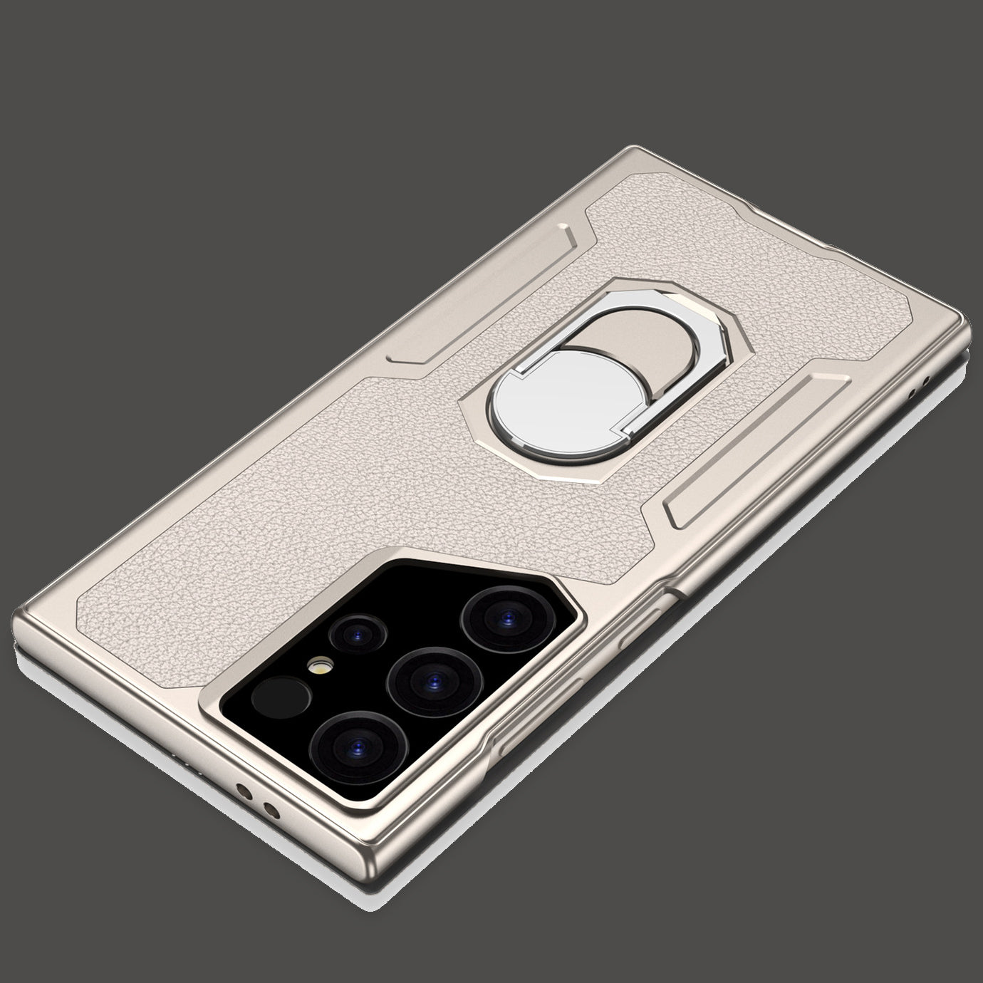 Suitable for Samsung S24Ultra Flip Rotating Ring Leather Case