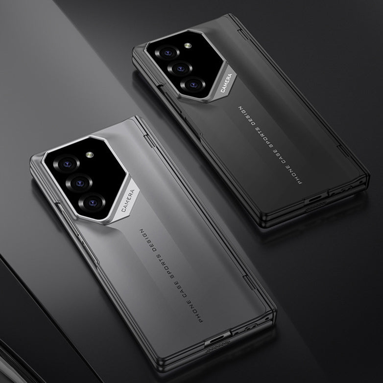 Suitable for Samsung Shell Film Integrated Magnetic Folding Hinge Phone Case