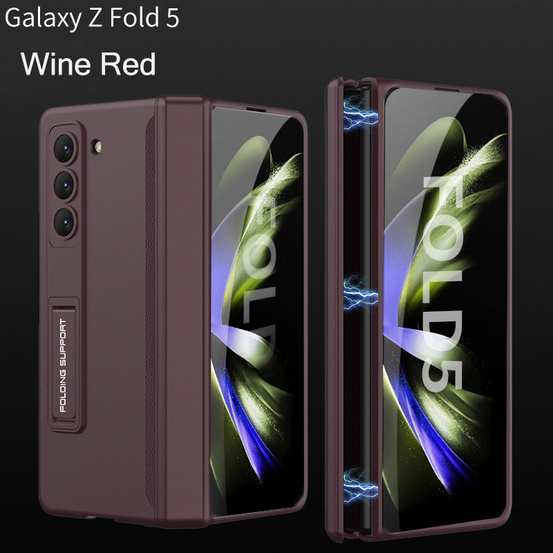 Suitable For Samsung Z FOLD5 Frosted Magnetic Hinge Bracket Phone Case
