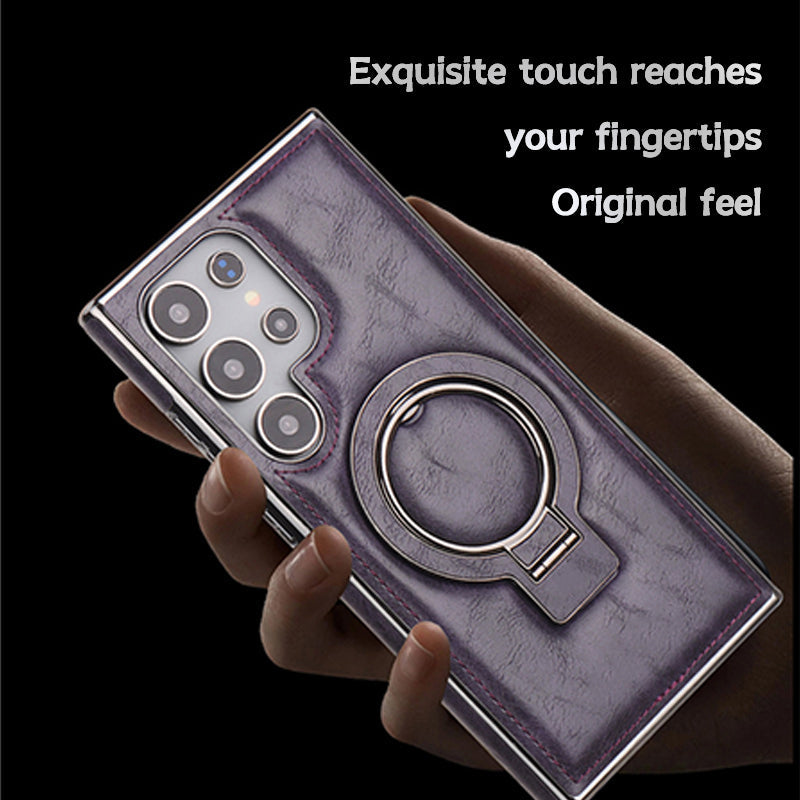 For Samsung S25 series Business Magnetic Anti-fall Bracket Protective Case