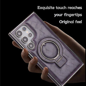 For Samsung S25 series Business Magnetic Anti-fall Bracket Protective Case