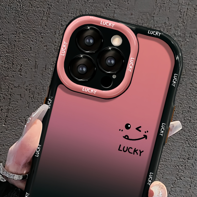 Gradient Heart Design, Bling Full Protection iPhone Case