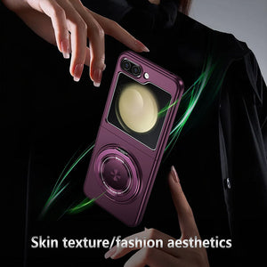 360° Rotating Folding Stand Case Samsung Z Flip5 Super Magnetic Phone Case