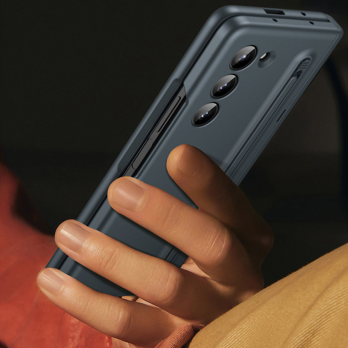 Suitable For Samsung Z Fold5/4 With Stylus Hinge Bracket Case