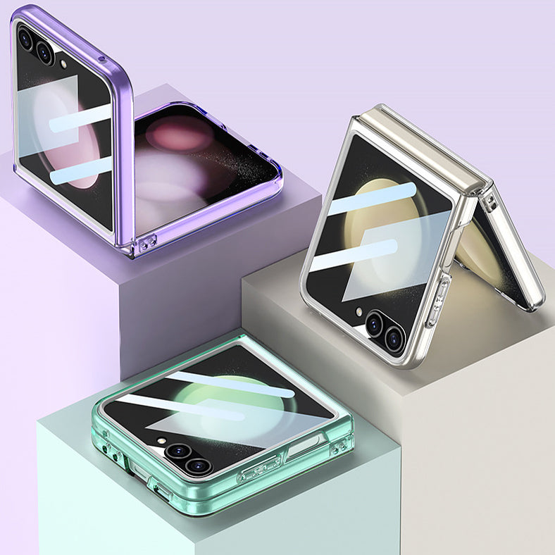 Suitable For Samsung Z Flip5 Full-Bag Film Large Window High-Transparent Back Panel Phone Case