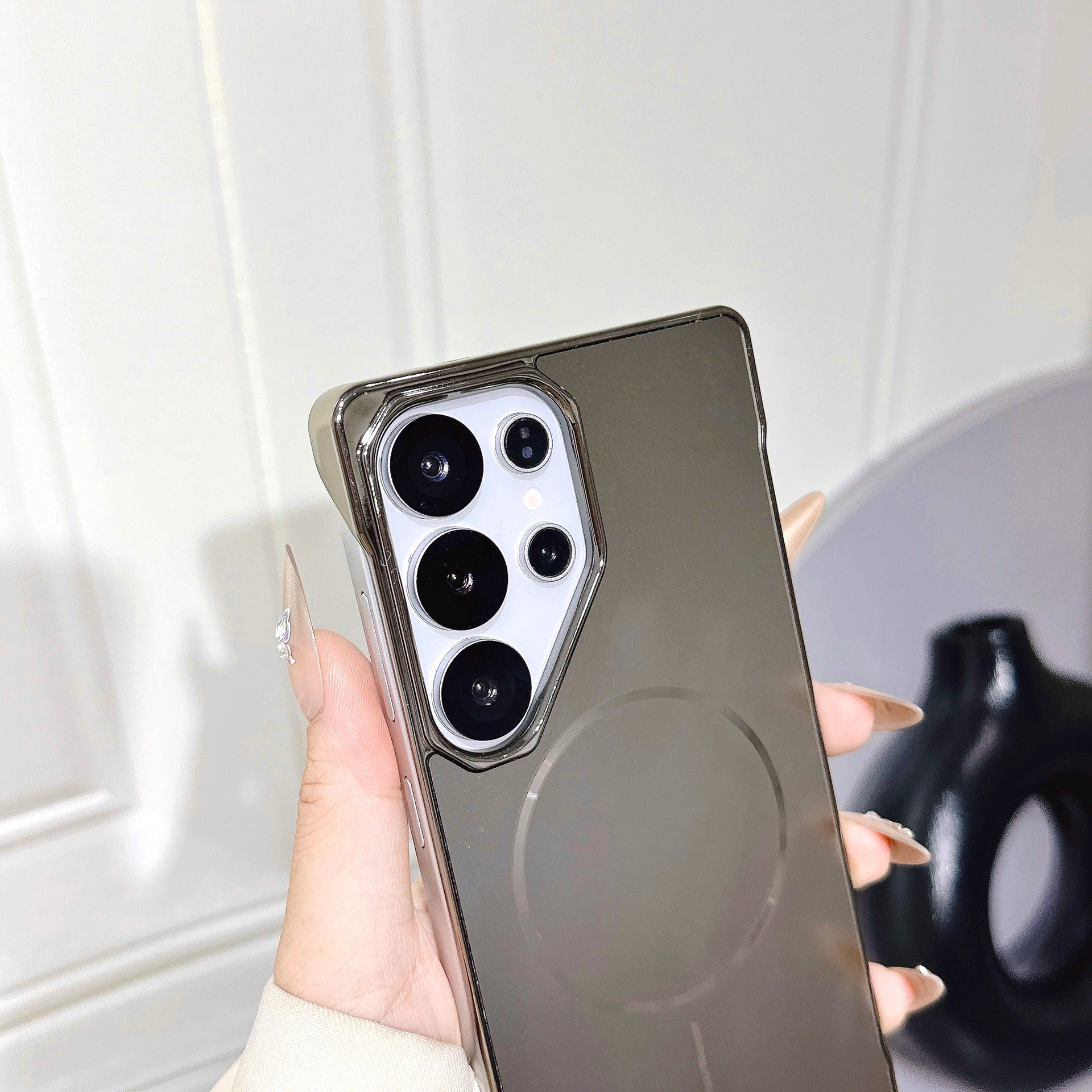 For Samsung S25ultra Borderless Electroplated Magnetic  case