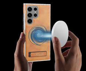 Suitable for Samsung S24/S25 series Business Magnetic Bracket Protective Case