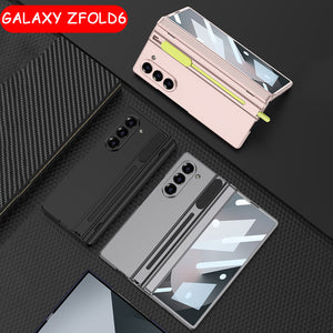 Suitable For Samsung ZFold6 Magnetic Folding Shaft Gear Adjustment Integrated Pen Slot Anti-Fall Mobile Phone Case