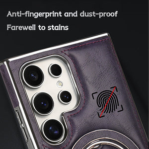 For Samsung S25 series Business Magnetic Anti-fall Bracket Protective Case