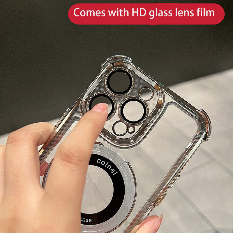 Magnetic case for iPhone series plated stands