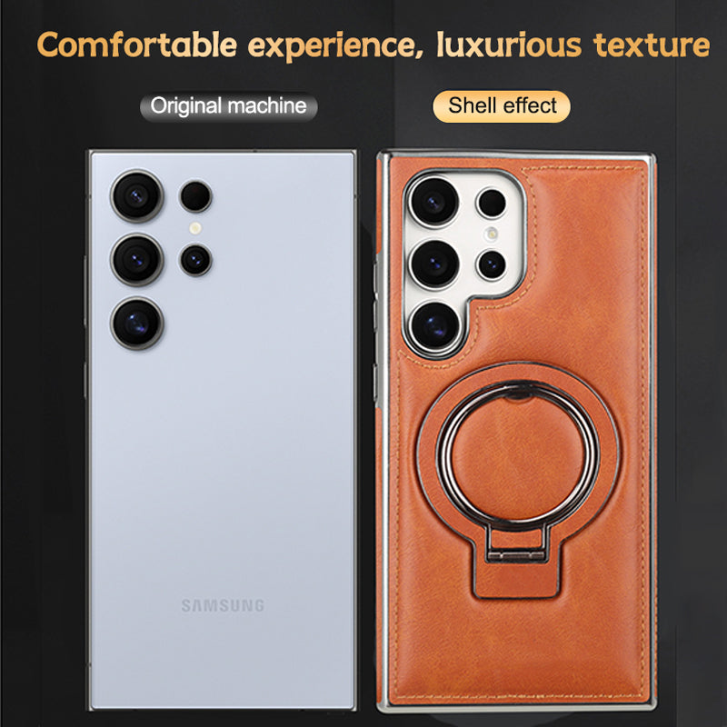 For Samsung S25 series Business Magnetic Anti-fall Bracket Protective Case