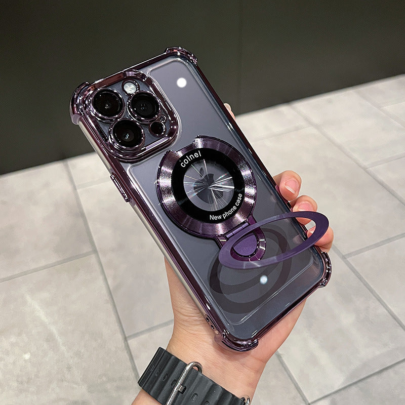 Magnetic case for iPhone series plated stands
