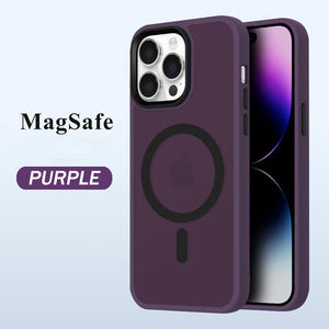 Suitable for iPhone16 Series Skin-like Frosted Translucent Magnetic Phone Case