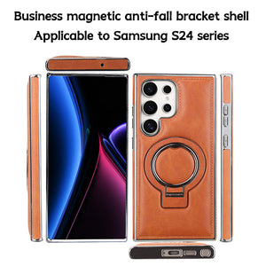 For Samsung S25 series Business Magnetic Anti-fall Bracket Protective Case
