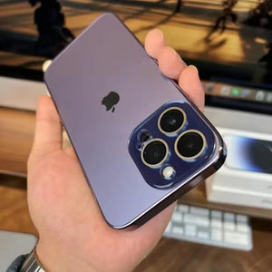 Electroplated Matte Acrylic Tempered Glass iPhone Protective Case