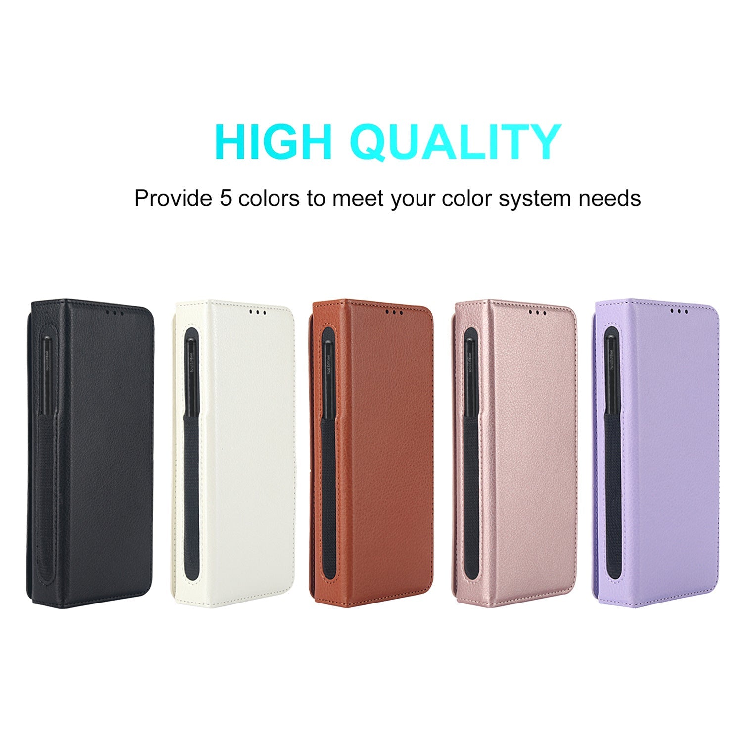 Suitable for Samsung ZFold3/4/5/6 Multifunctional Leather Case