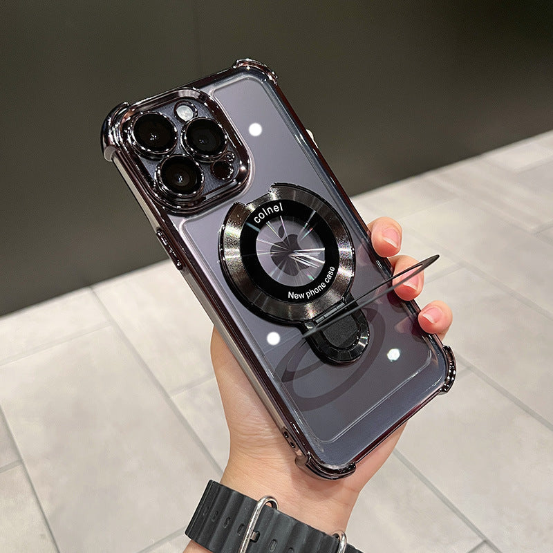 Magnetic case for iPhone series plated stands