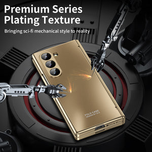 Electroplating Shockproof Phone Case With Back Screen Protector Film For Galaxy Z Fold 6/5/4/3