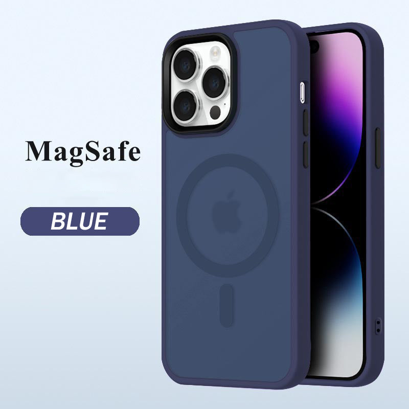 Suitable for iPhone16 Series Skin-like Frosted Translucent Magnetic Phone Case