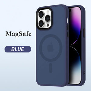 Suitable for iPhone16 Series Skin-like Frosted Translucent Magnetic Phone Case